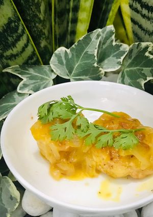 Hình của món Ăn dặm: tôm sốt chanh dây.