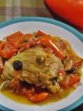 Pollo con pimientos a la romana