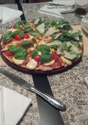 Una foto de Pizza