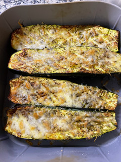 Una foto de Calabacín gratinado airfryer