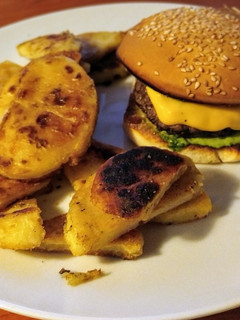 Una foto de Hamburguesa a la plancha