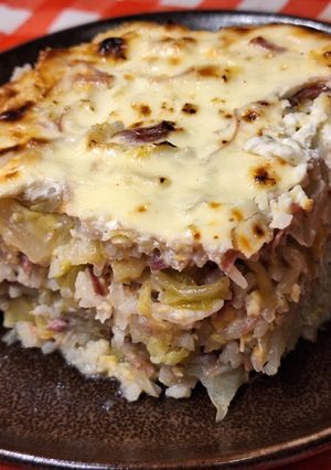 Tarjával - tojásos rizzsel kevert kelkáposzta recept fotója