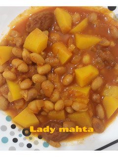 عکسی از دستور 🥣خوراک لوبیا🥣