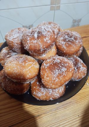 Une photo de Beignets à la confiture d'abricots