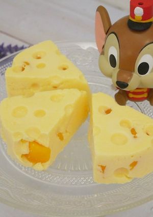 好可愛「乳酪造型-芒果幕斯」捨不得吃啦~ 的食譜成品照片