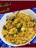 Breakfast vermicelli with cashews