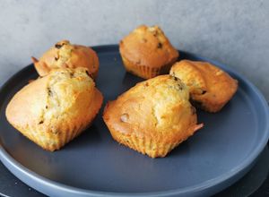 Une photo de Muffins aux pépites de chocolat à l'air fryer