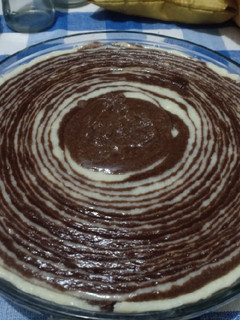 Foto resep Puding roti tawar zebra (camilan MPASI 15 bulan)