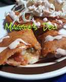 Quesadillas de Camarón con masa colorada