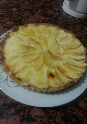صورة لوصفة تارت بكريم باتسيير وتفاح