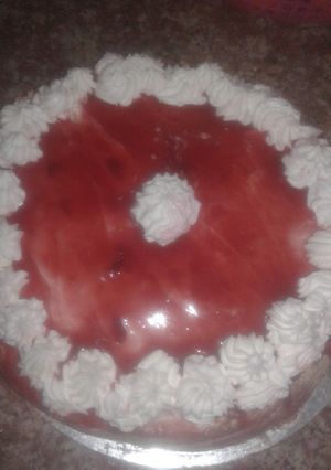 صورة لوصفة كيكة بسيطة