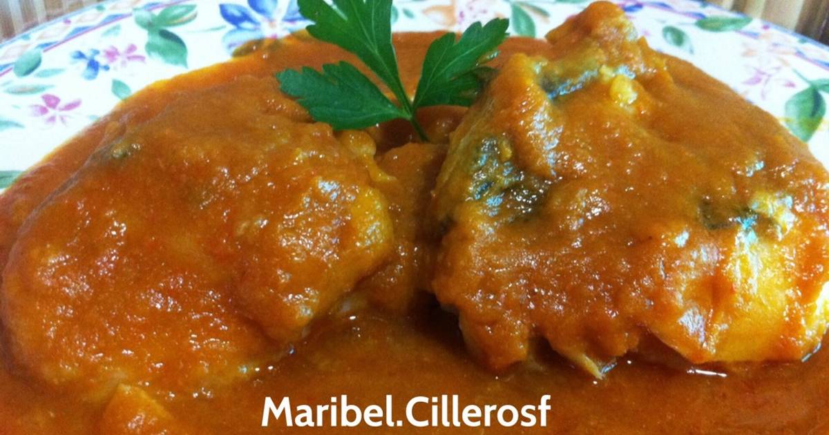 Bacalao al Ribeiro con tomate frito casero Receta de Maribel.Cillerosf ...