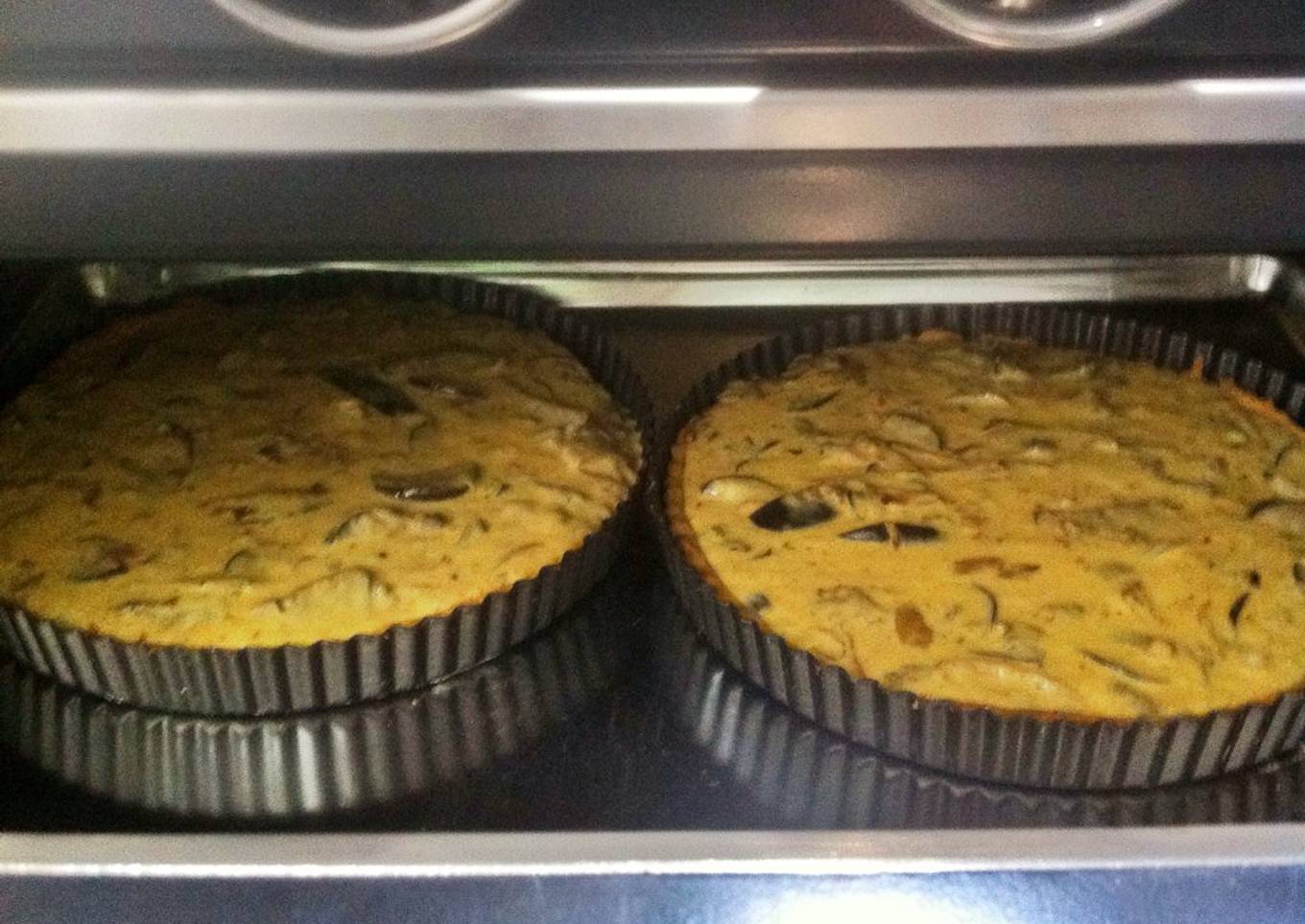 Quiches de berenjena y queso