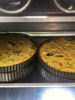 Una foto de Quiches de berenjena y queso