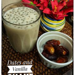 A picture of Dates and Vanilla shake.