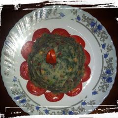A picture of Traditional mukimo&Tomatoe Salad #4weeksChallenge.