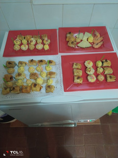 Una foto de Canapés de hojaldres para Navidad