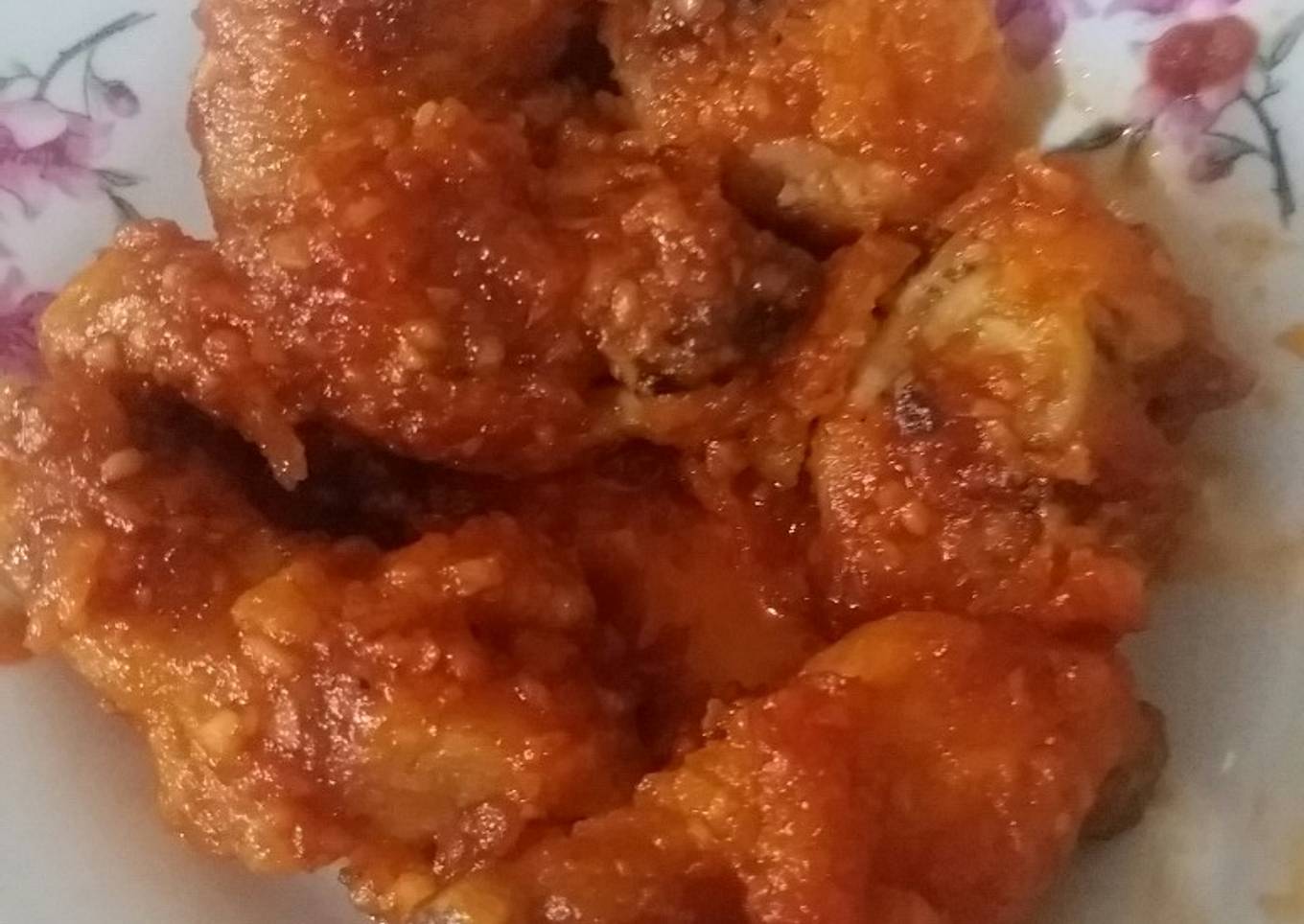 Ayam goreng saos madu