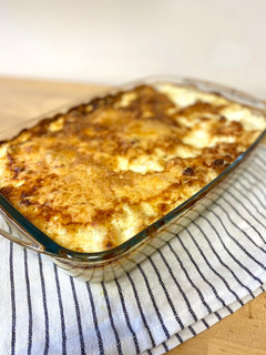 Una foto de Mac&Cheese al horno- receta viral