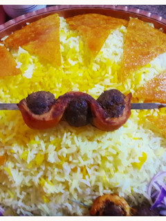 عکسی از دستور تهدیگ زعفرانی