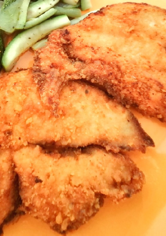 Una foto de Milanesa de pollo Rosé🐥