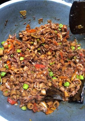 Foto resep Cumi asin petai
