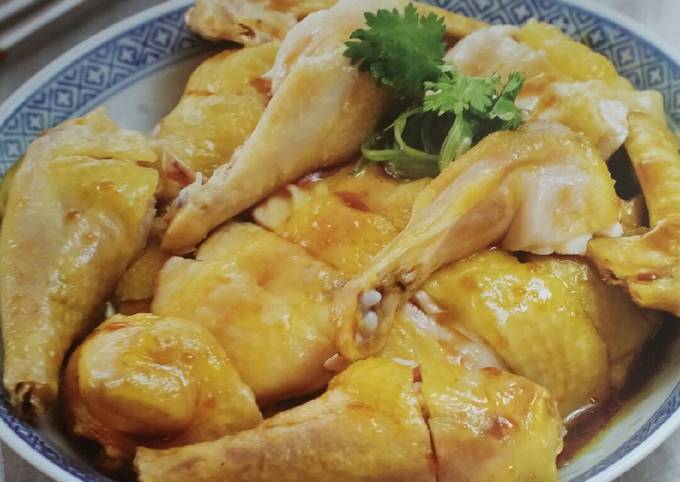 Langkah Mudah untuk Membuat Kukus ayam dgn daun bawang dan jahe, Sempurna