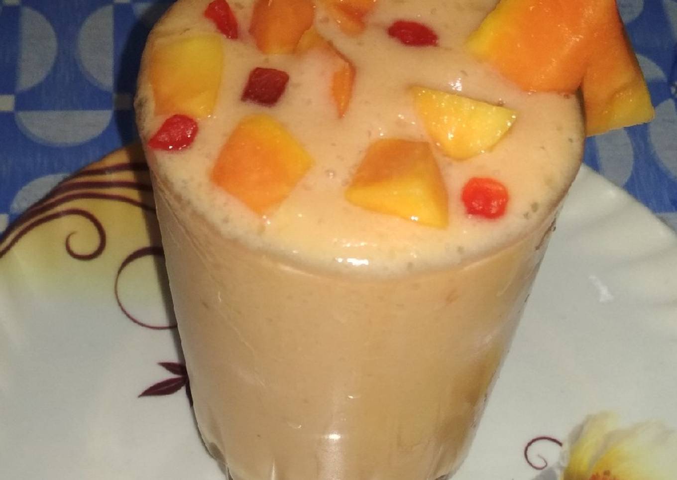 Papaya-Banana Jam Smoothie