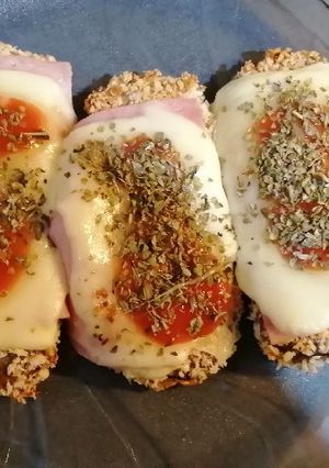 Una foto de Milanesas de Berenjenas a la Napolitana
