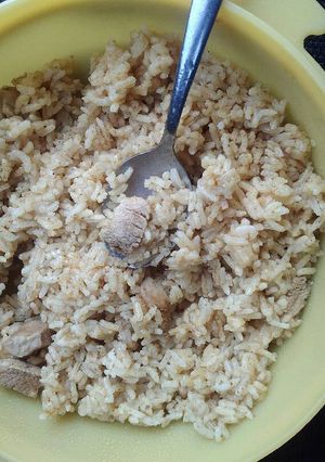 Foto resep Nasi kebuli instan rice cooker