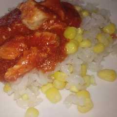 Una foto de Pechuga de pollo en salsa