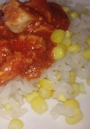 Una foto de Pechuga de pollo en salsa