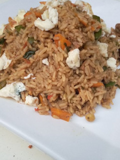 Jellop rice with egg ainihin hoton girkin