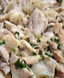 ไก่นึ่งขิงและต้นหอม