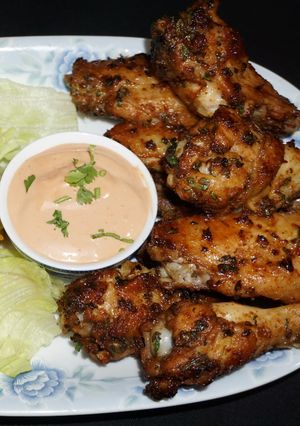 Una foto de Alitas de pollo asadas al horno
