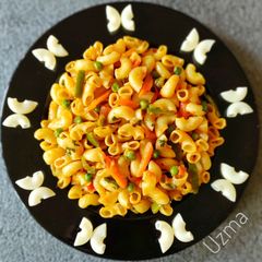 A picture of Indian Style Macaroni.