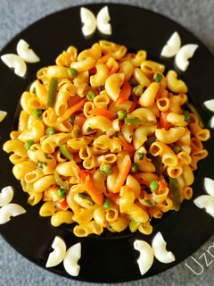 A picture of Indian Style Macaroni.