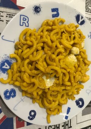 Una foto de Fideuá