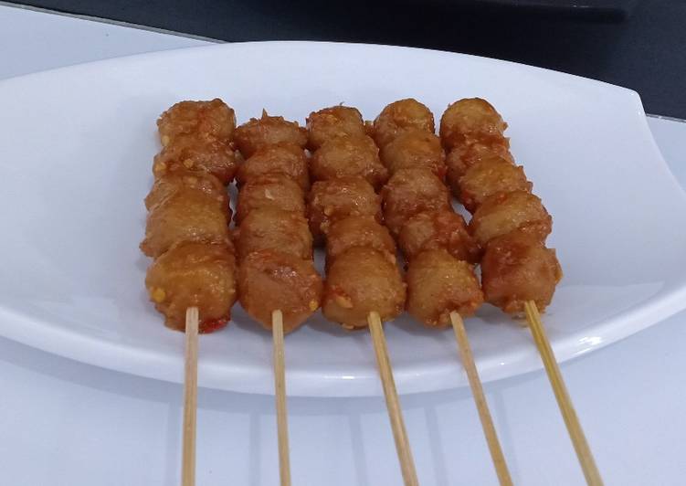 Baso tusuk sapi pedas🔥