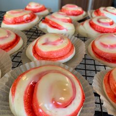 A picture of Strawberry Rolls.