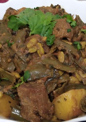 A picture of Green Beans Curry (Sem Phali ka Salan).