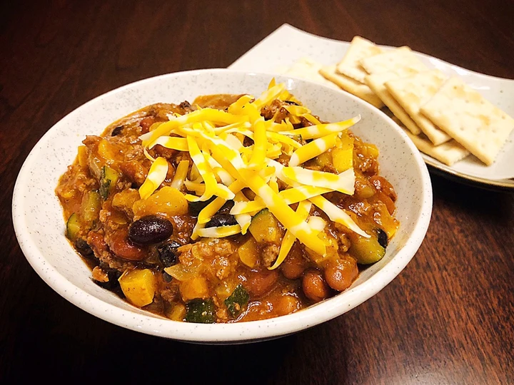 Recipe Zucchini Ground Beef Chili (With Chili Canned) which Delicious