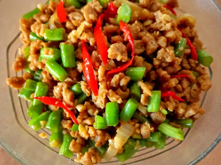 Cara Gampang Menyiapkan Resep Tumis Buncis Daging Nabati (Vegan) yang  Bikin Ketagihan Anti Ribet, Menggugah Selera
