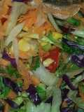 Ensalada fresca multicolor