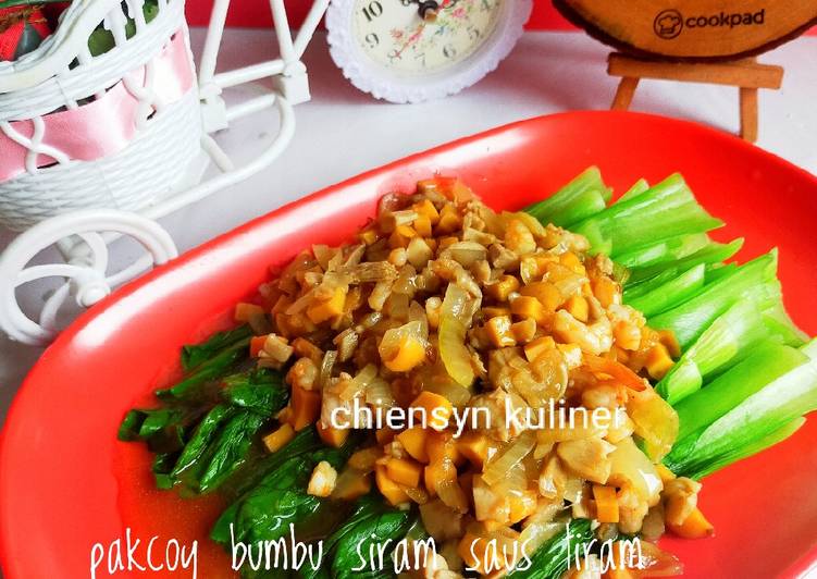 Cara memasak Pakcoy bumbu siram saus tiram yang Sempurna