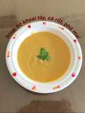 Súp bò khoai tây, cà rốt, phô mai cho bé