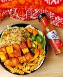 Peri peri Paneer sizzler