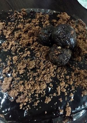 عکسی از دستور کیک دبل چاکلت بدون فر آتنا بانو