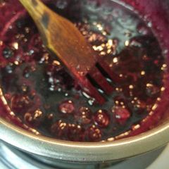 A picture of Blueberry reduction.