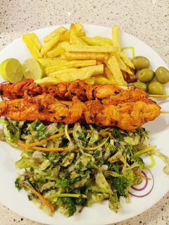 عکسی از دستور کباب فیله مرغ گریل
